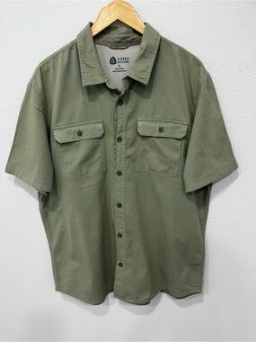 Sierra Designs Men's Short-Sleeve Button-Down Shirt in Olive